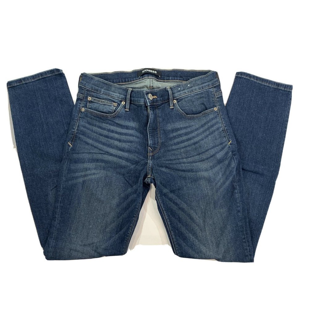 Express Jeans Skinny Womens Mid Rise 10 R Stretch